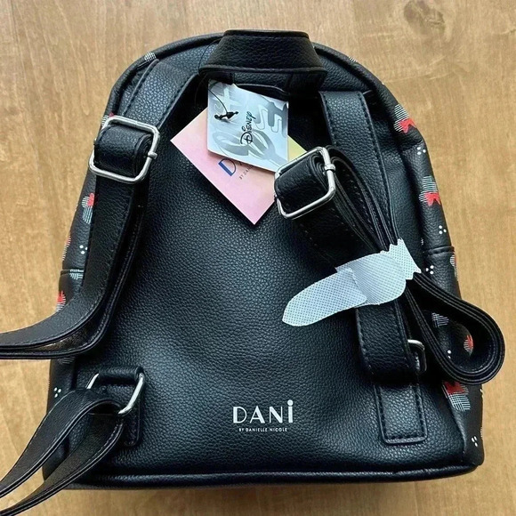 NWT Dani - Danielle Nicole x Disney Black Minnie Mouse Mini Backpack,Polka Dot - Picture 8 of 9